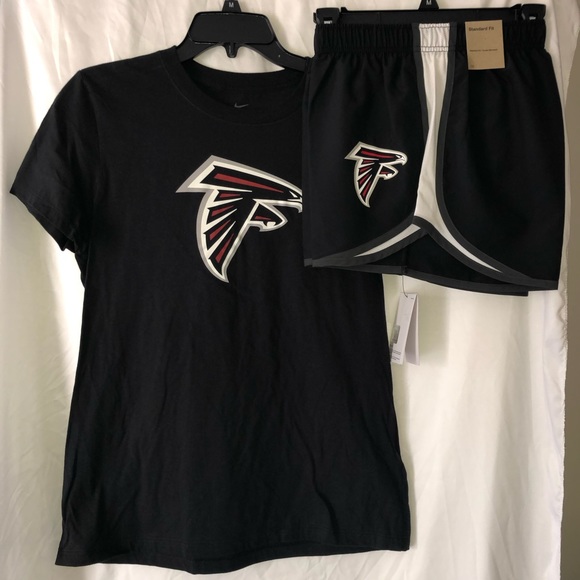 Nike Tops - Atlanta Falcons Medium Outfit Lot Set Nike Team Apparel DriFit shorts Shirt